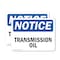 Signmission Transmission Oil, 7 in W x Rectangle, Vinyl Decal OS-2PACK-NS-D-57-L-18721 - alternate 1